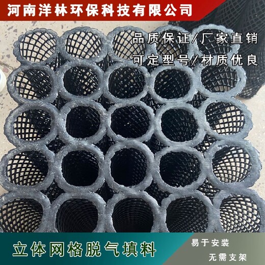 立體脫氣填料污水處理場立體網狀填料