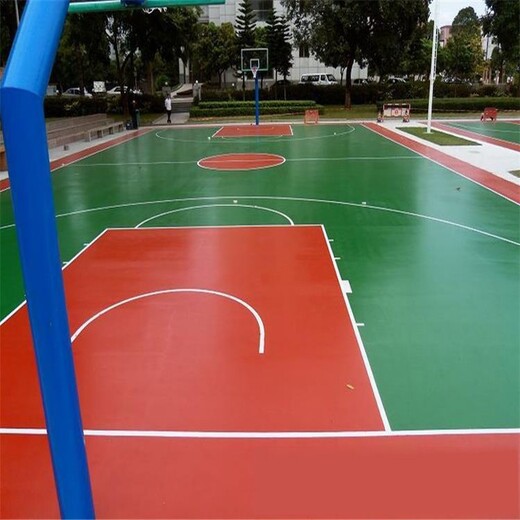 5个厚硅PU地面材料承德硅PU篮球场多少钱一平米