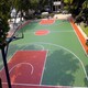 篮球场硅PU地面材料图