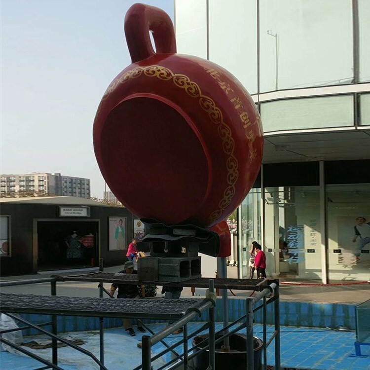 成都酒店玻璃钢天壶雕塑联系方式