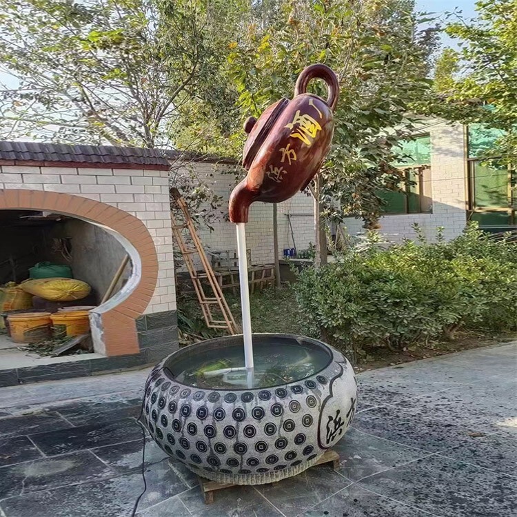 内蒙古公园玻璃钢天壶雕塑
