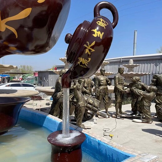 成都批發(fā)銷售玻璃鋼天壺雕塑模型