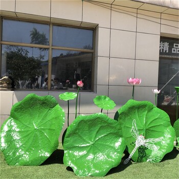 庭院不銹鋼荷花雕塑制作加工廠