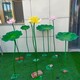 不銹鋼荷花雕塑圖