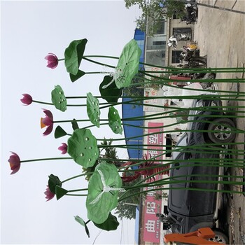 水景不銹鋼荷花雕塑公司