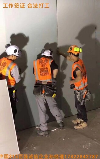 河西出境工作澳大利亚招电工扶持合法高峰期