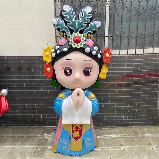 玻璃鋼花旦戲曲人物雕塑定制廠家