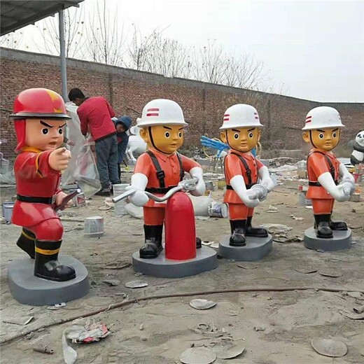 邯鄲廠家批發(fā)卡通消防員雕塑哪里有