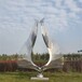 湖北户外抽象不锈钢翅膀雕塑价格