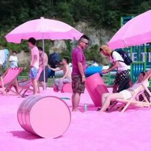 宣武粉色沙灘藍色砂子出售廠家圖片