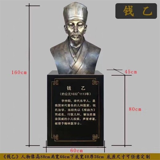 玻璃鋼華佗人物雕像