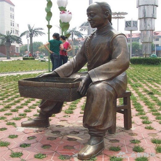 玻璃鋼張仲景人物雕像廠家