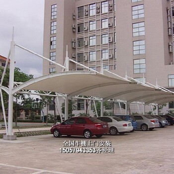 濱州停車棚膜布學(xué)?？磁_景觀遮陽棚
