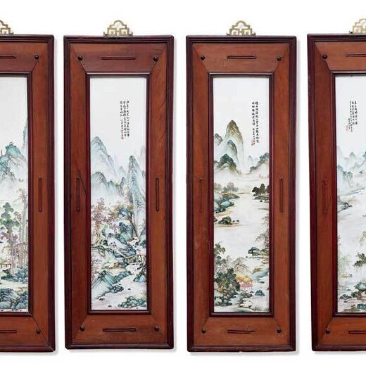 南京珠山八友瓷器作品多少钱一平尺？