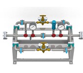 氮气输出稳定调压阀组上海齐威高纯气体汇流排