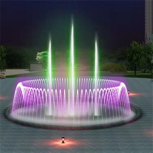 鱼塘灯光音乐喷泉