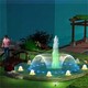 鱼塘音乐灯光喷泉图