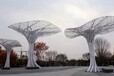 设计不锈钢蘑菇树雕塑使用寿命,不锈钢蘑菇树雕塑施工方式