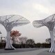 销售不锈钢蘑菇树雕塑图