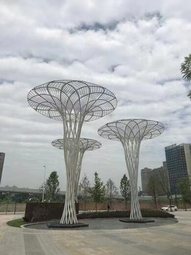 制作不锈钢蘑菇树雕塑使用寿命,制作不锈钢蘑菇树雕塑施工方式