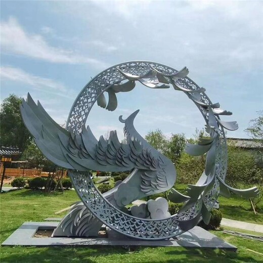 抽象不銹鋼圓環(huán)雕塑抽象莫比烏斯環(huán)形雕塑定制加工廠
