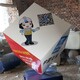 不銹鋼發(fā)光魔方雕塑圖