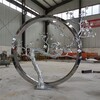 抽象不锈钢圆环雕塑金属镂空圆环雕塑