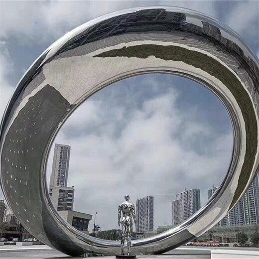 创意圆环雕塑金属镂空圆环雕塑制作加工厂