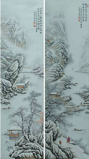閘北何許人雪景瓷板畫(huà)目前市場(chǎng)價(jià)格