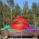 水泥壽桃雕塑圖