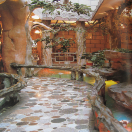 大港假樹人造溶洞餐廳施工隊(duì)伍