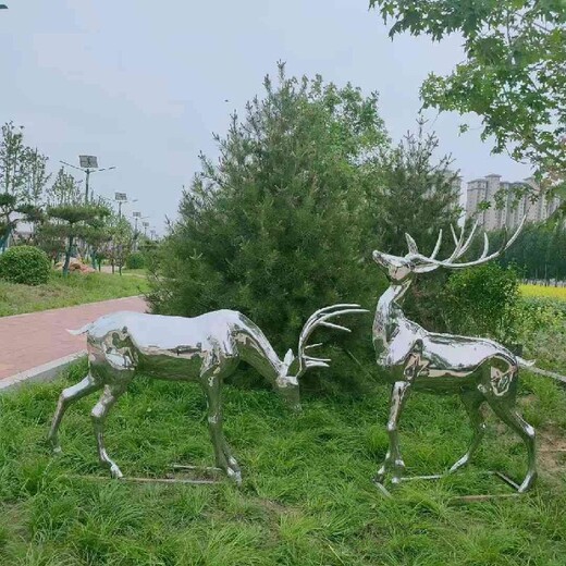 安装不锈钢镜面鹿雕塑联系方式,设计不锈钢镜面鹿雕塑多少钱一个