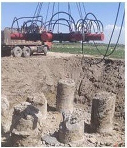 湖北鄂州挖改液压破碎机械破桩机