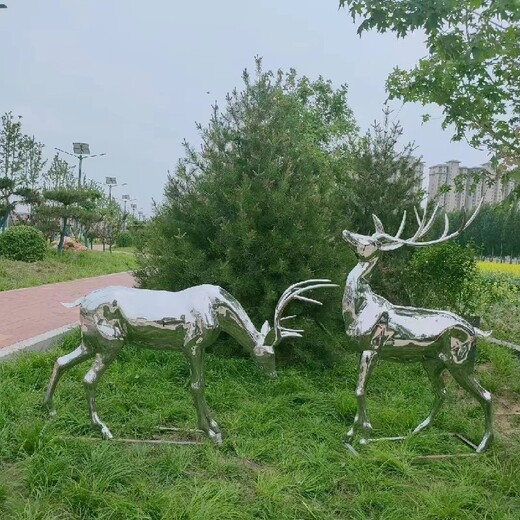供应不锈钢镜面鹿雕塑多少钱一个,设计不锈钢镜面鹿雕塑联系方式