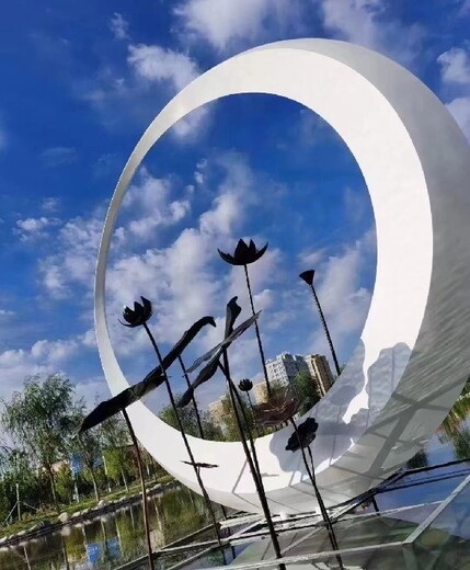 供應不銹鋼鏡面月亮雕塑電話,安裝不銹鋼雕塑報價