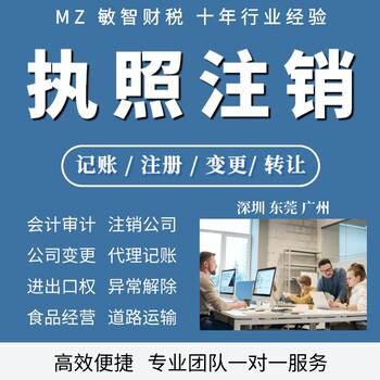 东莞大朗公司代理记账工商税务,旧账乱账梳理,一般纳税人申请