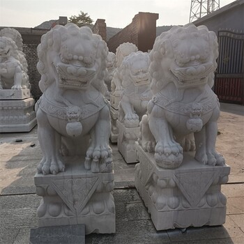 故宮石雕石獅子批發