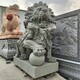 青石石雕石獅子圖
