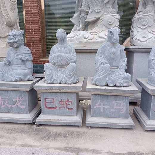 曲陽縣仿石石雕十二生肖雕塑廠家
