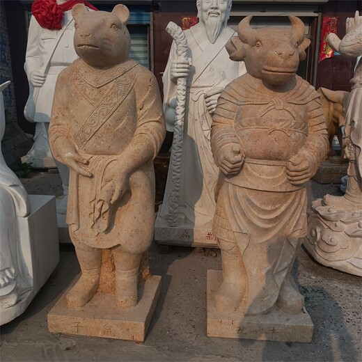 曲阳县喷水石雕十二生肖雕塑加工厂家