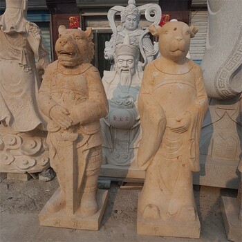 曲阳县创意石雕十二生肖雕塑订做