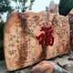 大型庭院晚霞紅景觀石圖