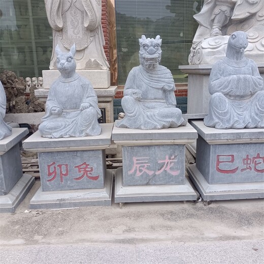 人身石雕十二生肖雕塑廠家電話
