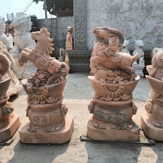曲阳县创意石雕十二生肖雕塑厂家电话