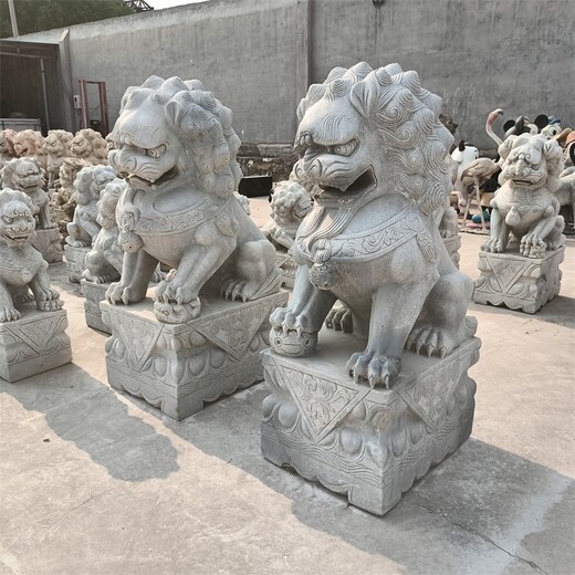 曲陽縣景區(qū)石雕石獅子定制廠家