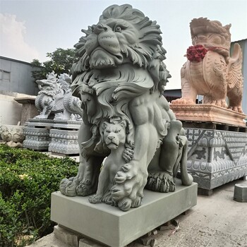 曲阳县花岗岩石雕石狮子大全