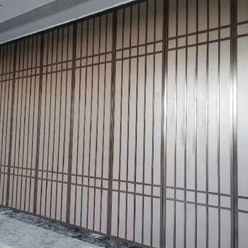 屏东县餐厅会议室移动隔断推拉门