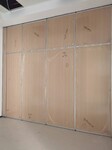 展览厅折叠式推拉屏风隔墙赛勒尔65型墙纸移动隔断定制