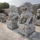 曲阳县村口石雕石狮子雕塑产品图