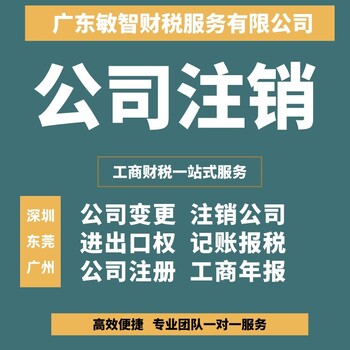 东莞莞城外资公司注册工商税务,公务解异常